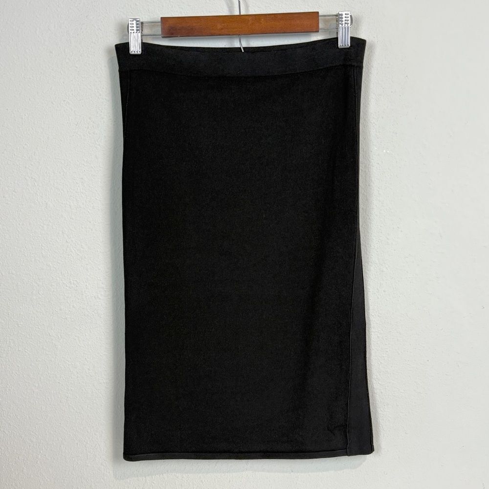 Vince Black Viscose Knit Bodycon Pencil Skirt S
